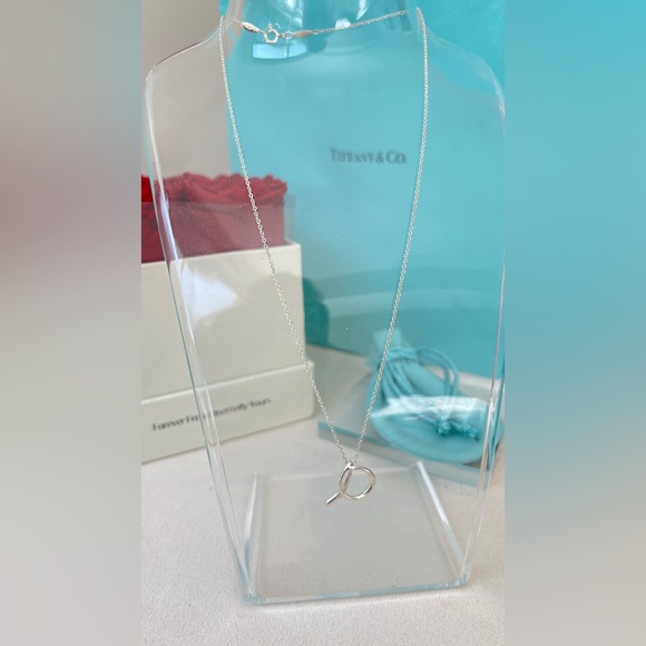 Tiffany & Co. Elsa Peretti Alphabet Letter A Pendant in Silver NEW $475 - Picture 3 of 13